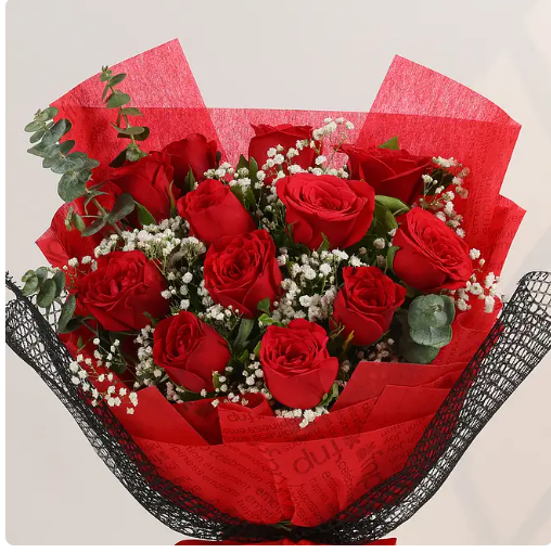 Red Roses Hand Bunch