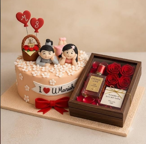 New ProductDesigner Cake & Luxury Perfume Gift Set (Combo)