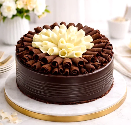 Choco Swirl Celebration Roll Cake
