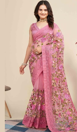 Celebration Glow Designer Chiffon Saree