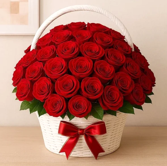 Majestic Scarlet Basket