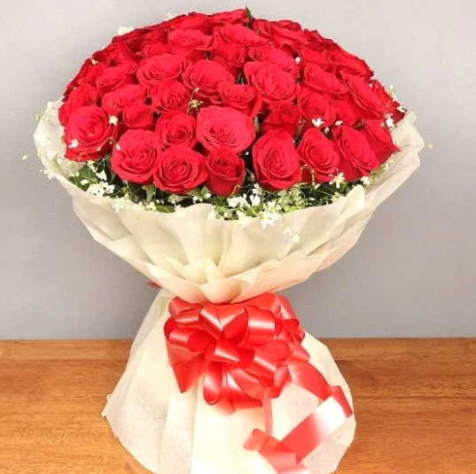 Grand Scarlet Bloom Basket