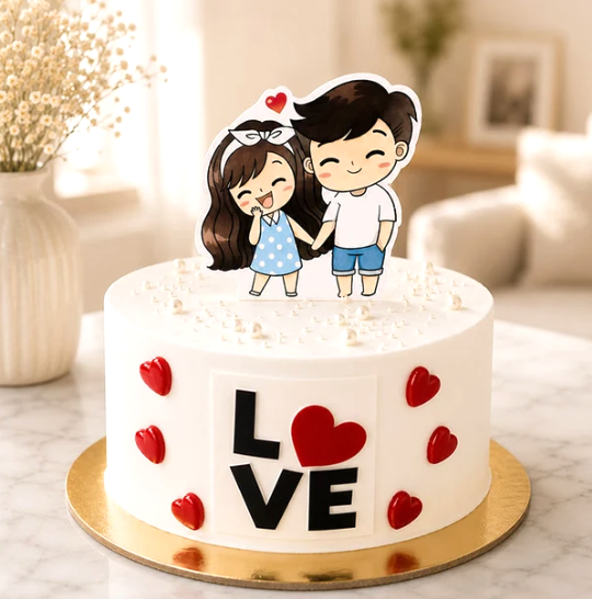 Forever Love Couple Cake
