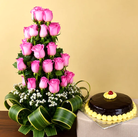 Majestic Pink Bloom & Truffle Celebration
